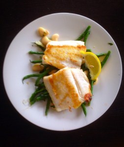 Pan Fried Hake with Bean Salad