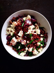 Red rice salad