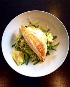 Seabass chilli lime slaw