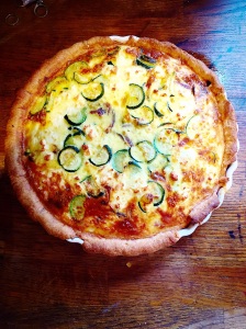 Red Onion, Courgette and Feta Tart